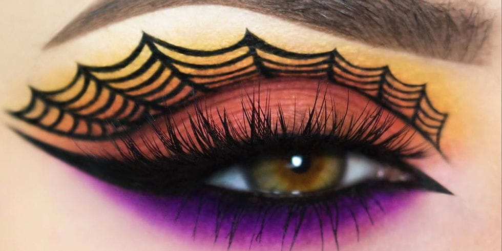 70 Spiderweb Eye Makeup ideas To Try 2019 Halloween images 63