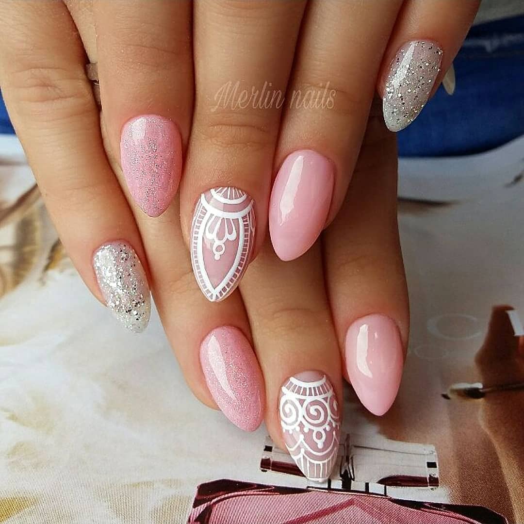 Over 80 Designs for Perfect Pink Nail Art Designs images 6