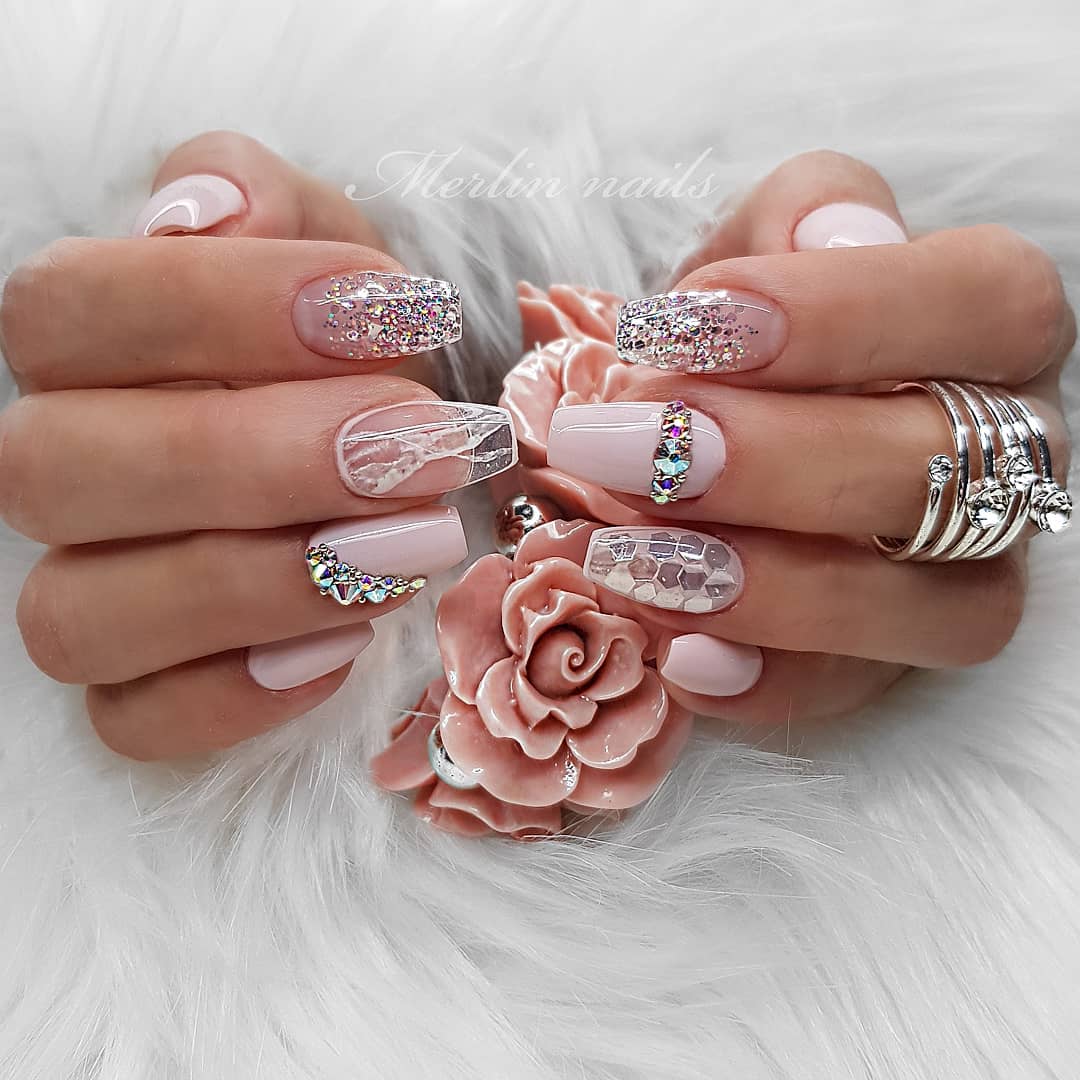 Over 80 Designs for Perfect Pink Nail Art Designs images 14