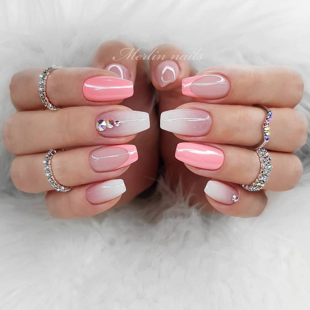 Over 80 Designs for Perfect Pink Nail Art Designs images 22