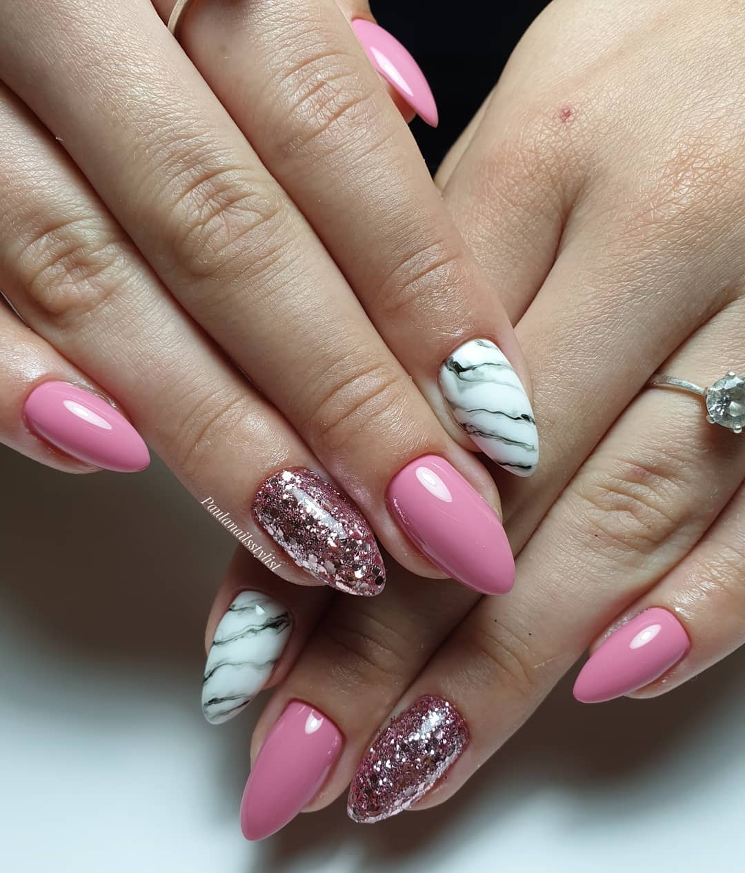 Over 80 Designs for Perfect Pink Nail Art Designs images 43