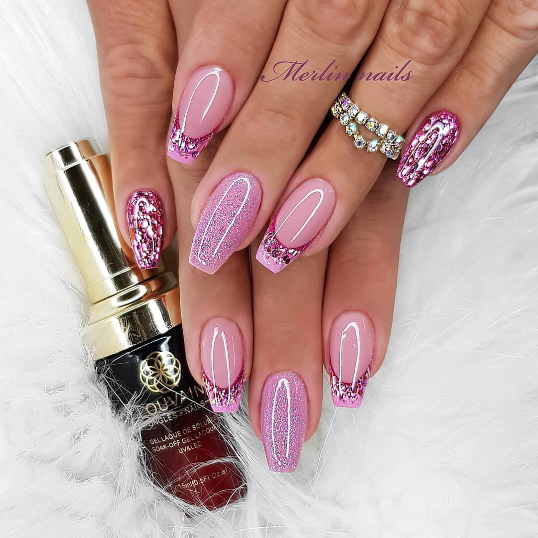 Over 80 Designs for Perfect Pink Nail Art Designs images 44