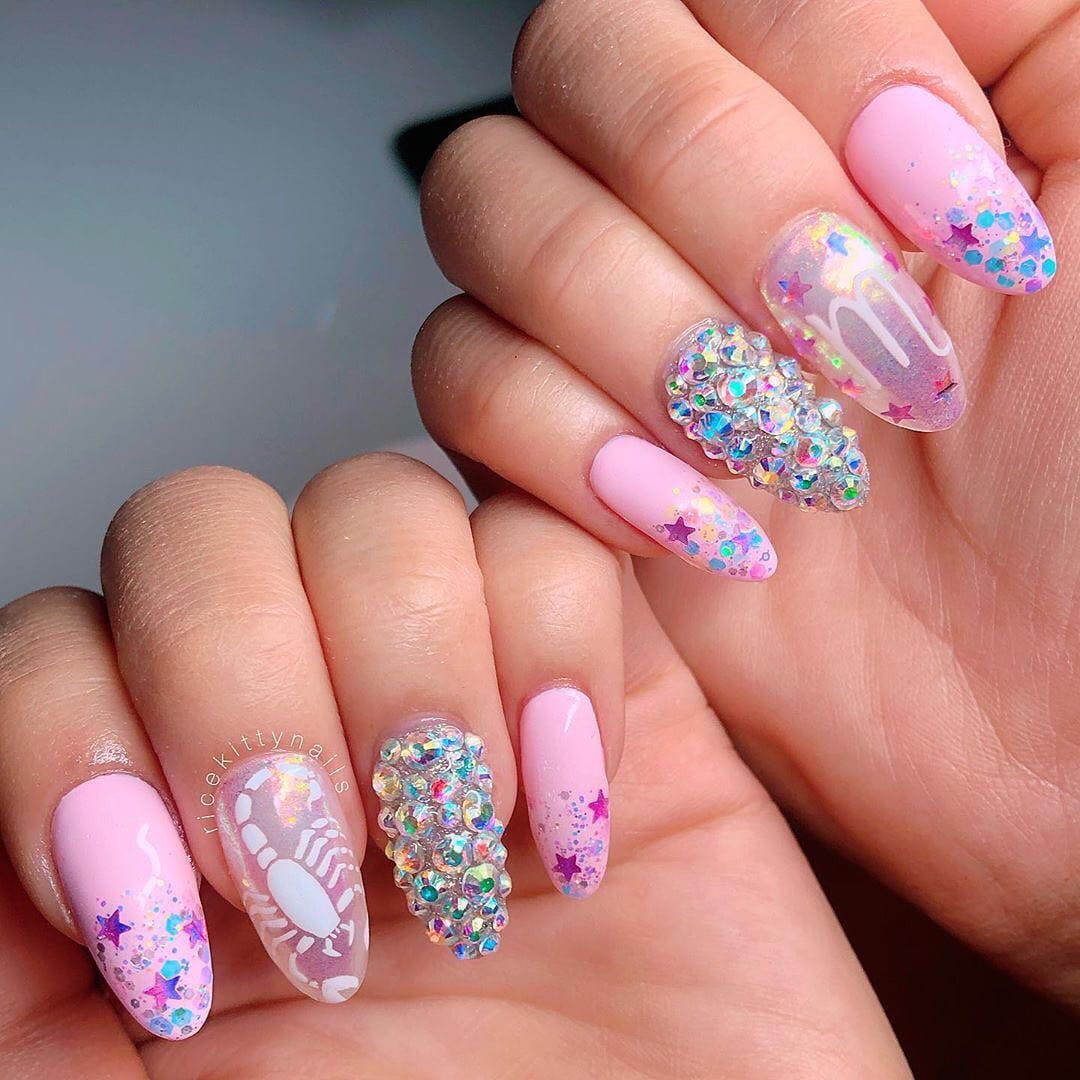 Over 80 Designs for Perfect Pink Nail Art Designs images 62