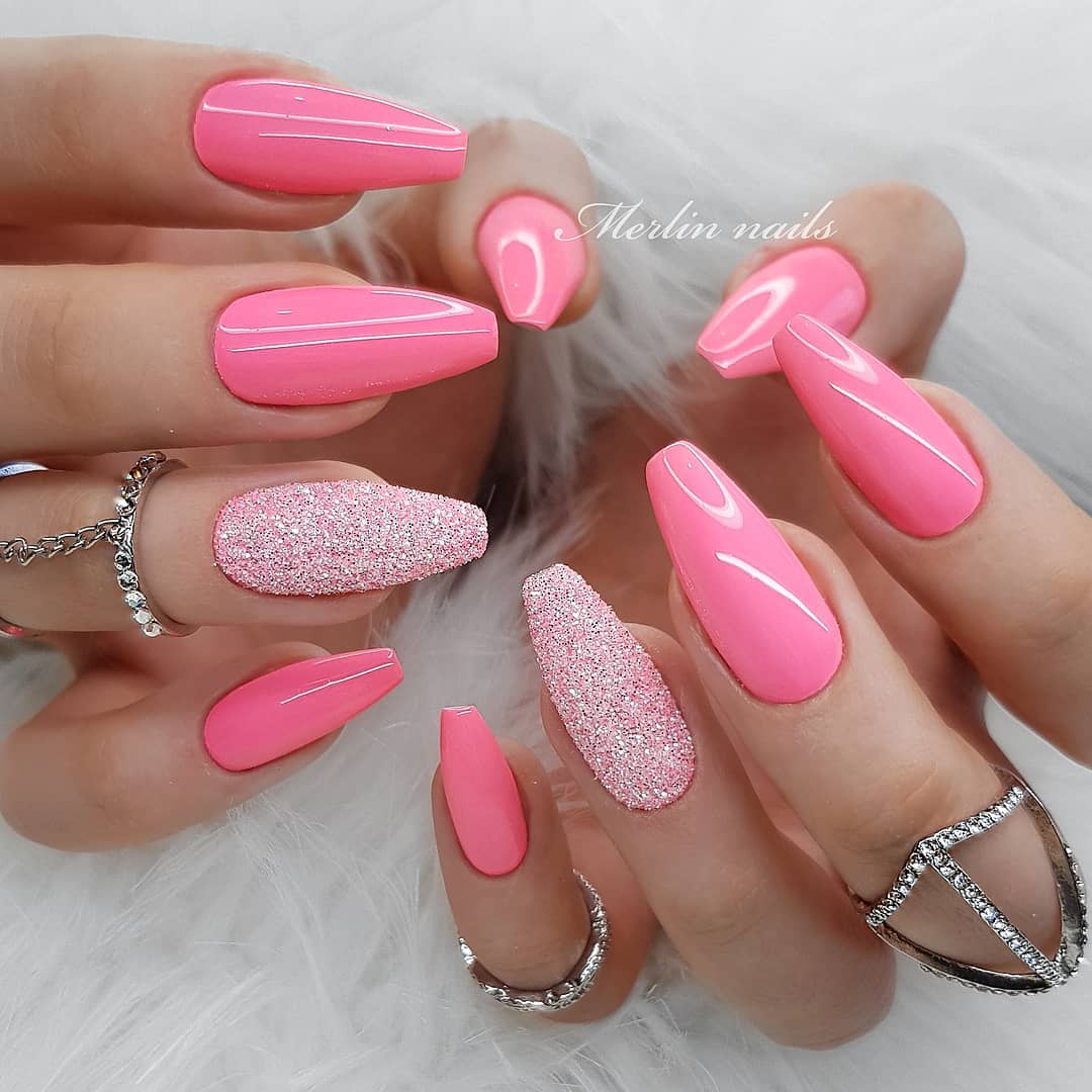 Over 80 Designs for Perfect Pink Nail Art Designs images 70