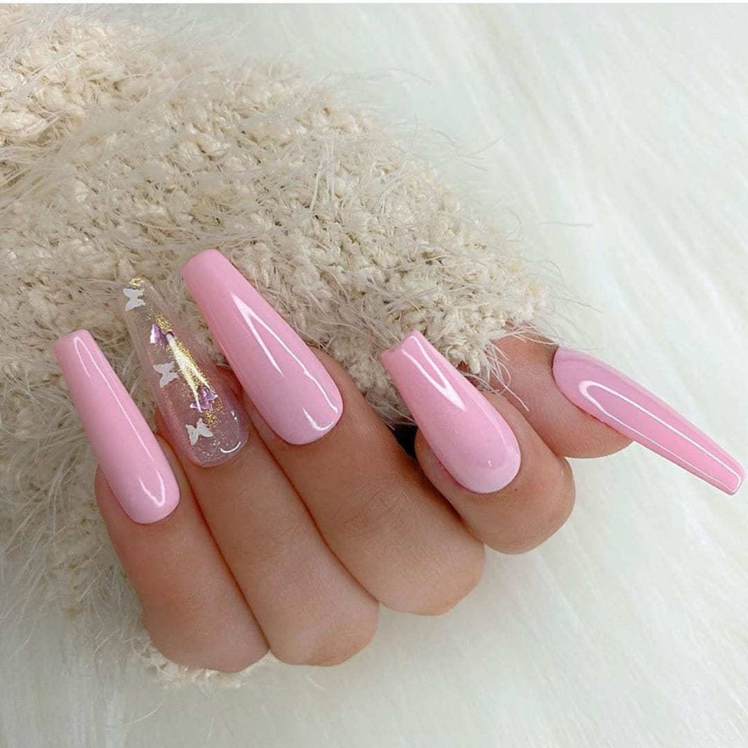 Over 80 Designs for Perfect Pink Nail Art Designs images 80