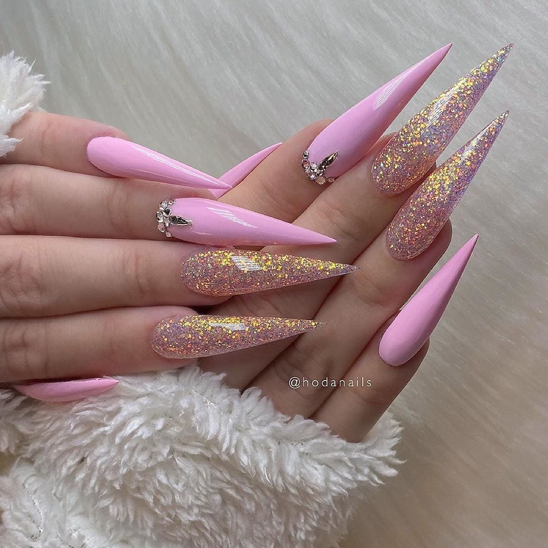 30+ Best Stiletto Nails Designs Trendy For 2020 images 1