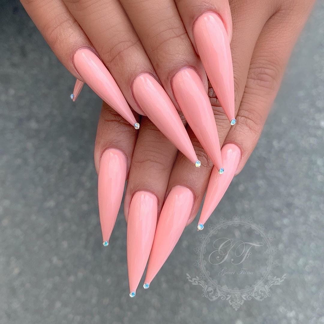 30+ Best Stiletto Nails Designs Trendy For 2020 images 2