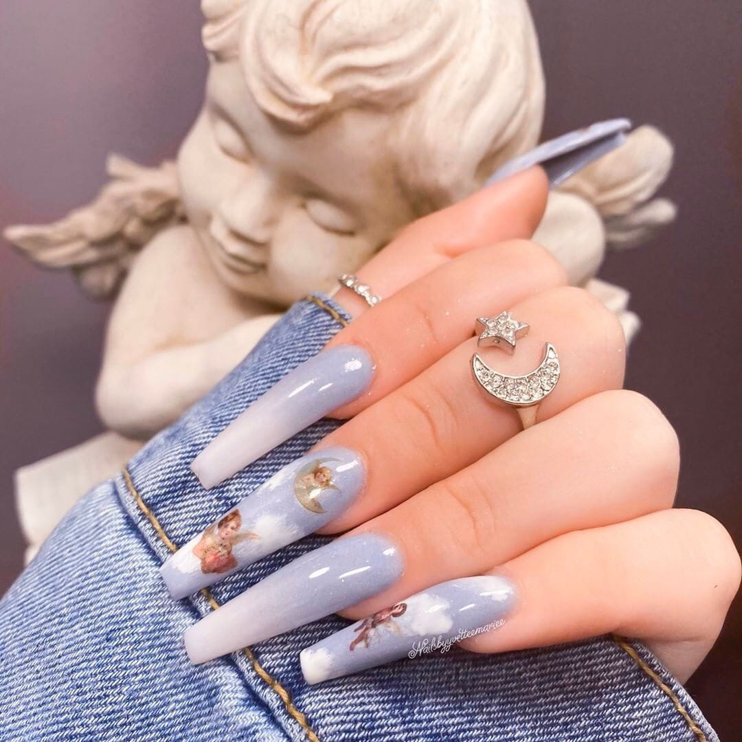 30+ Best Stiletto Nails Designs Trendy For 2020 images 3