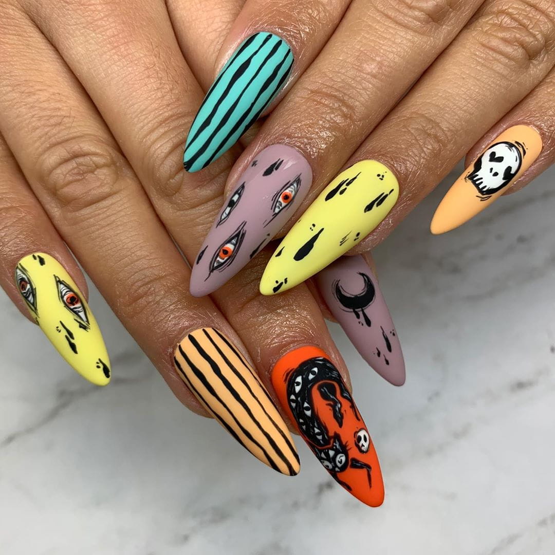 30+ Best Stiletto Nails Designs Trendy For 2020 images 8