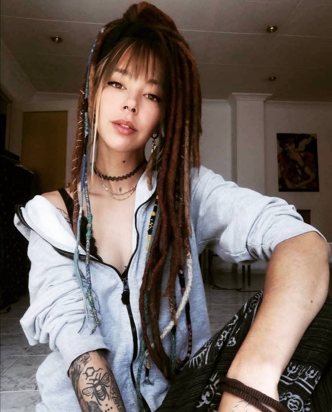 25 Cool Dreadlock Hairstyles For Women In 2020 images 16