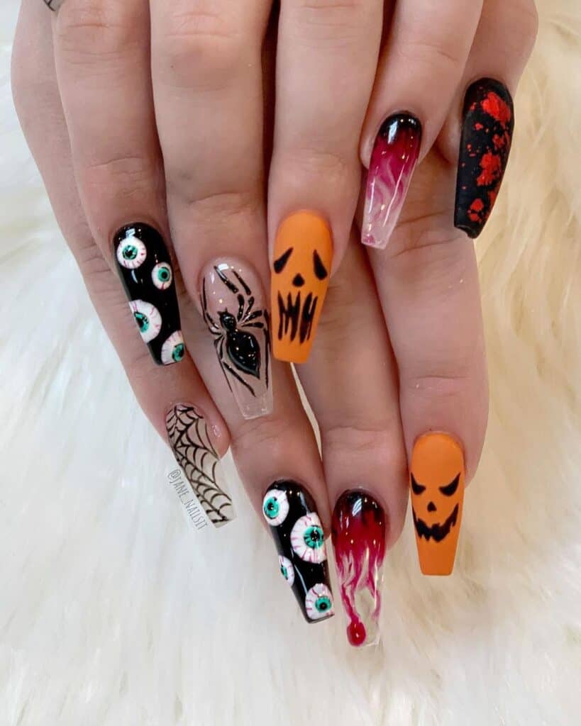 100+ Spooky Halloween Nail Art Designs Ideas 2022 images 34