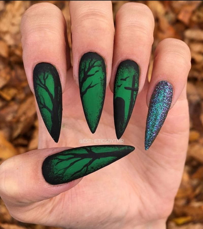 100+ Spooky Halloween Nail Art Designs Ideas 2022 images 45