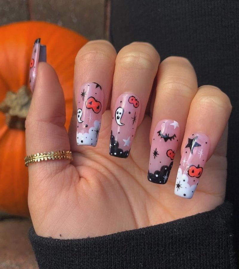 100+ Spooky Halloween Nail Art Designs Ideas 2022 images 50