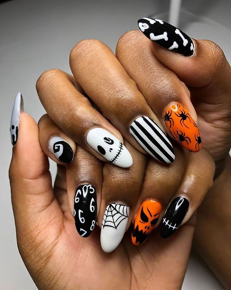 100+ Spooky Halloween Nail Art Designs Ideas 2022 images 58