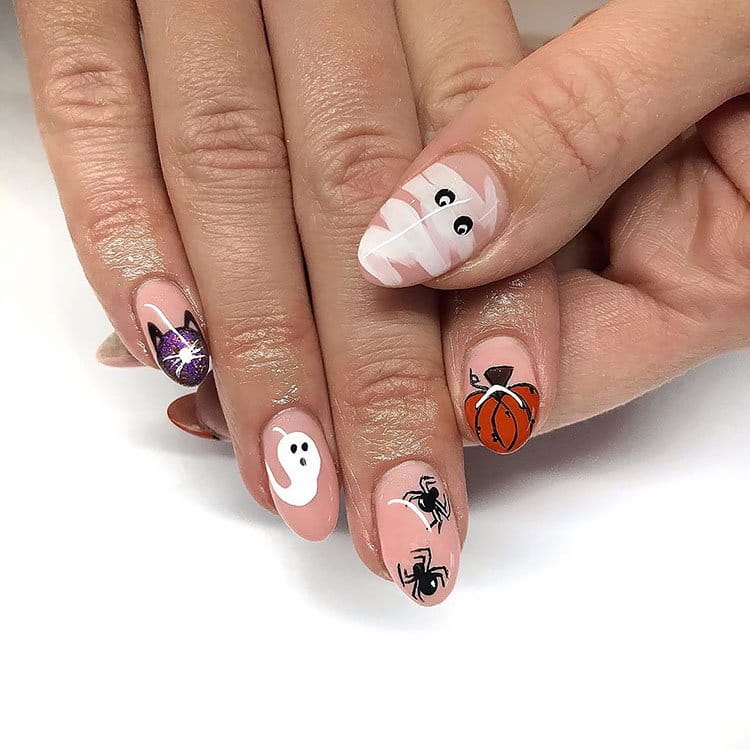 100+ Spooky Halloween Nail Art Designs Ideas 2022 images 66