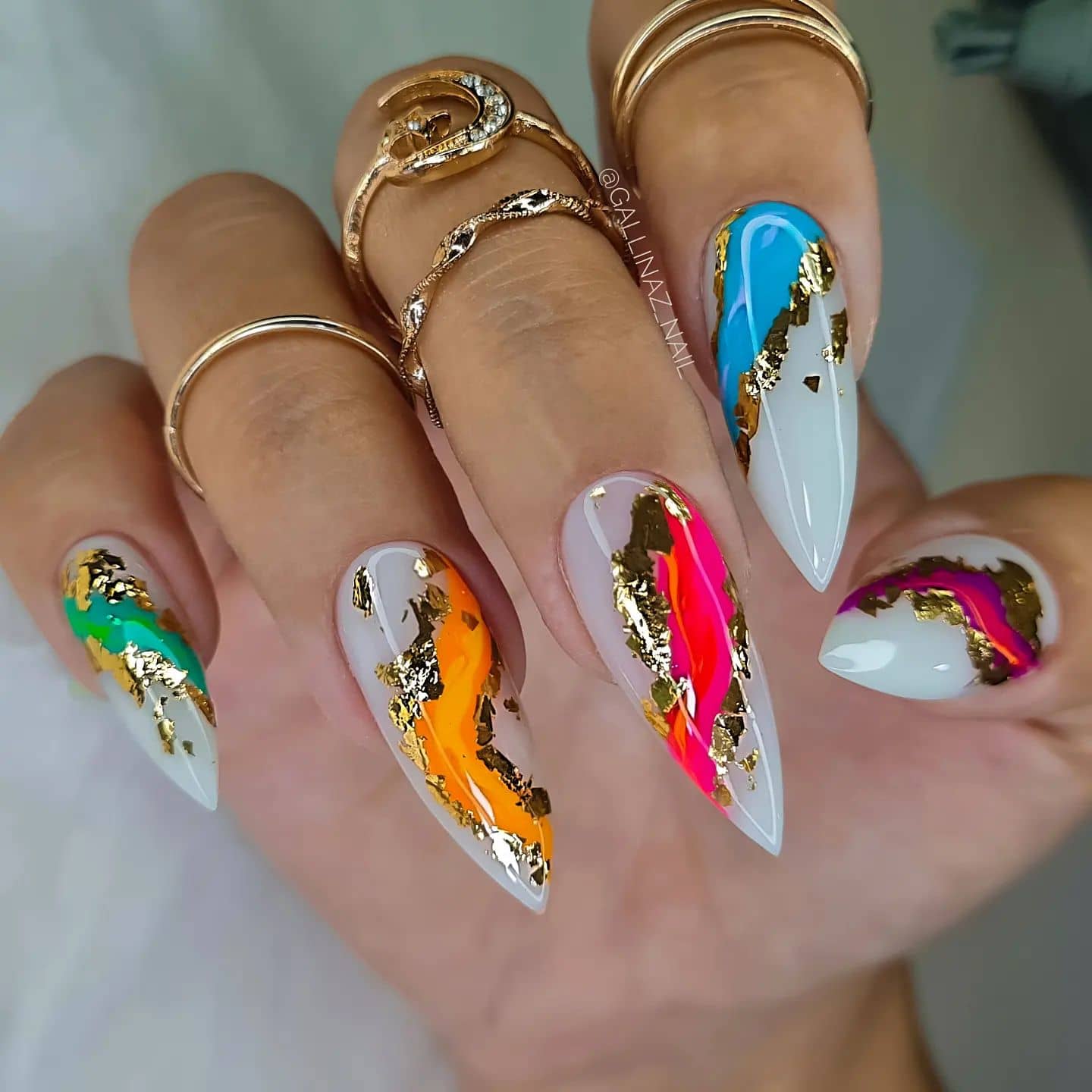 Over 100 Bright Summer Nail Art Designs That Will Be So Trendy images 3