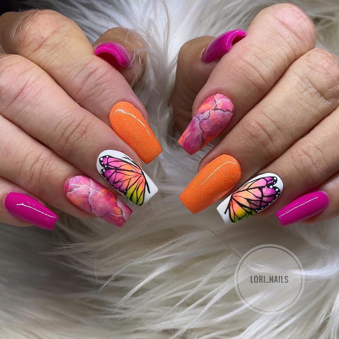 Over 100 Bright Summer Nail Art Designs That Will Be So Trendy images 19