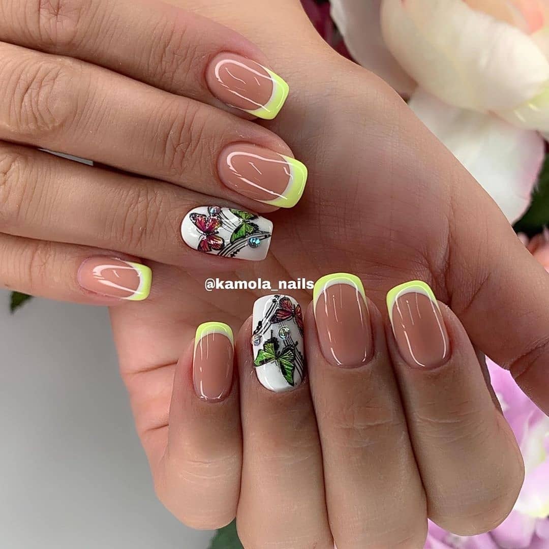 Over 100 Bright Summer Nail Art Designs That Will Be So Trendy images 29