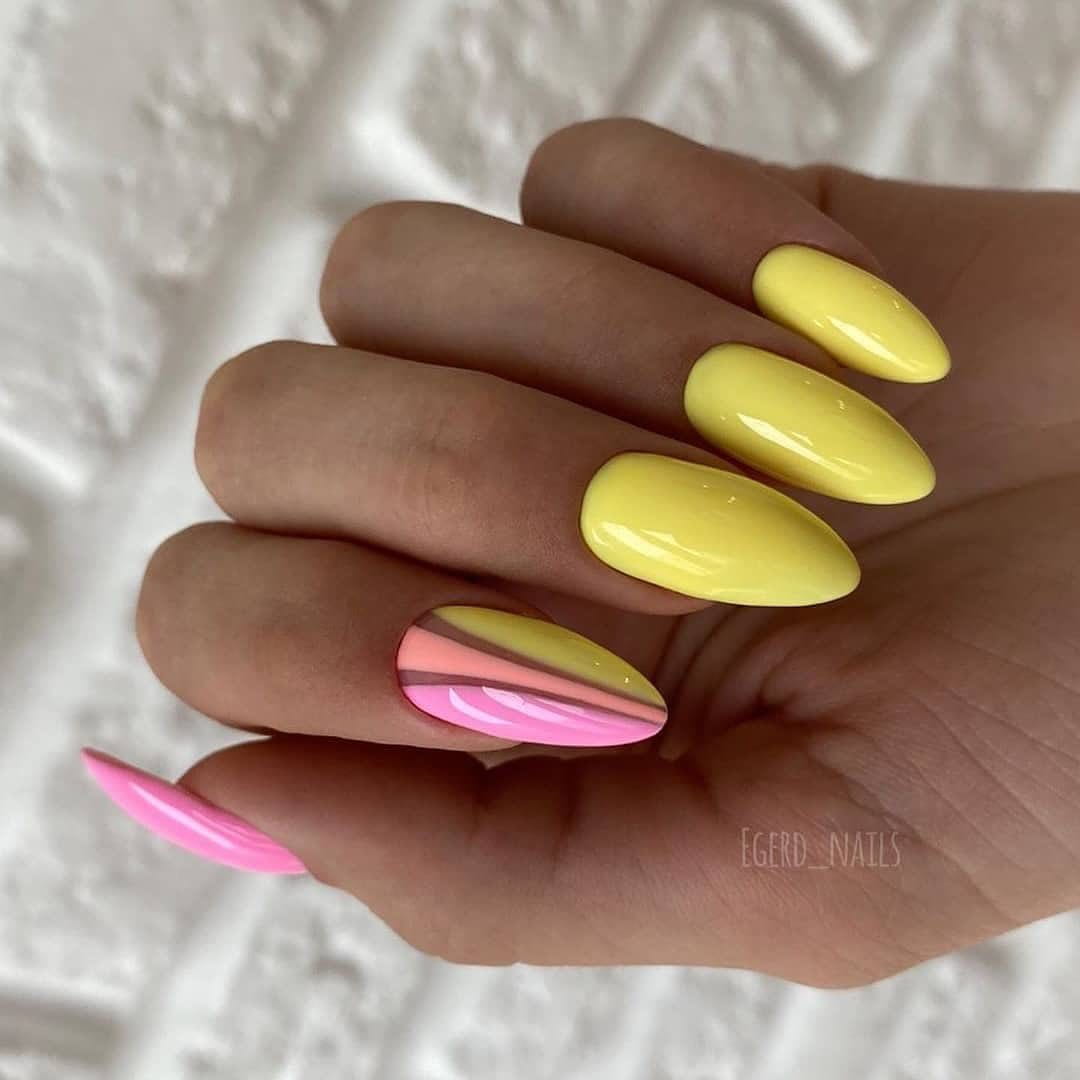 Over 100 Bright Summer Nail Art Designs That Will Be So Trendy images 60