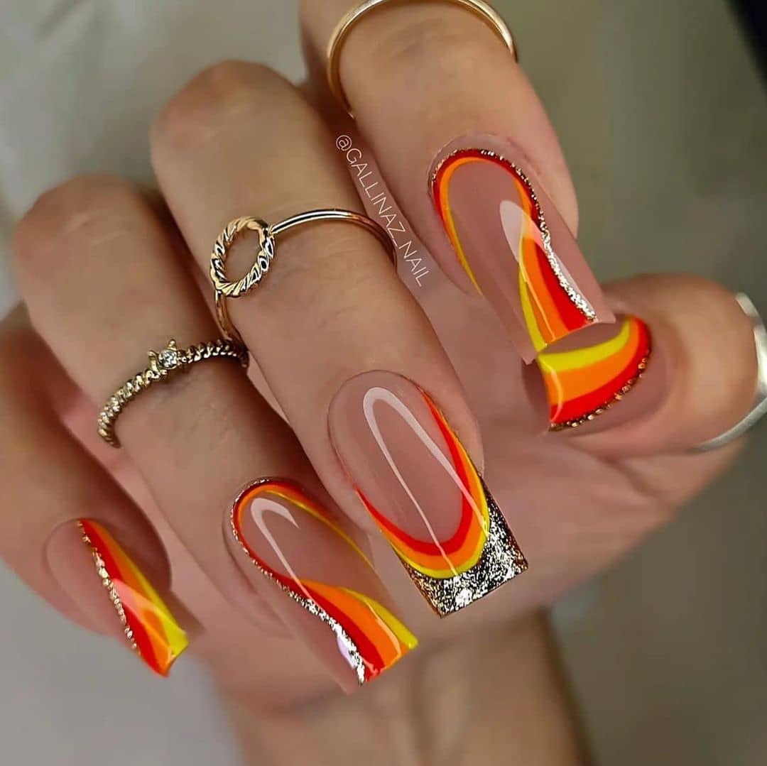 Over 100 Bright Summer Nail Art Designs That Will Be So Trendy images 98