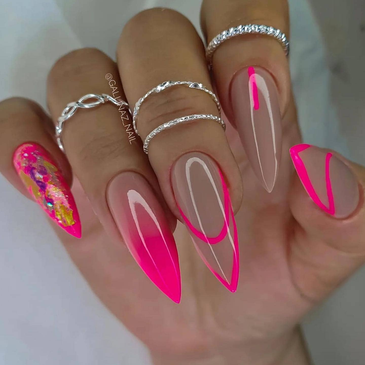 Over 100 Bright Summer Nail Art Designs That Will Be So Trendy images 99
