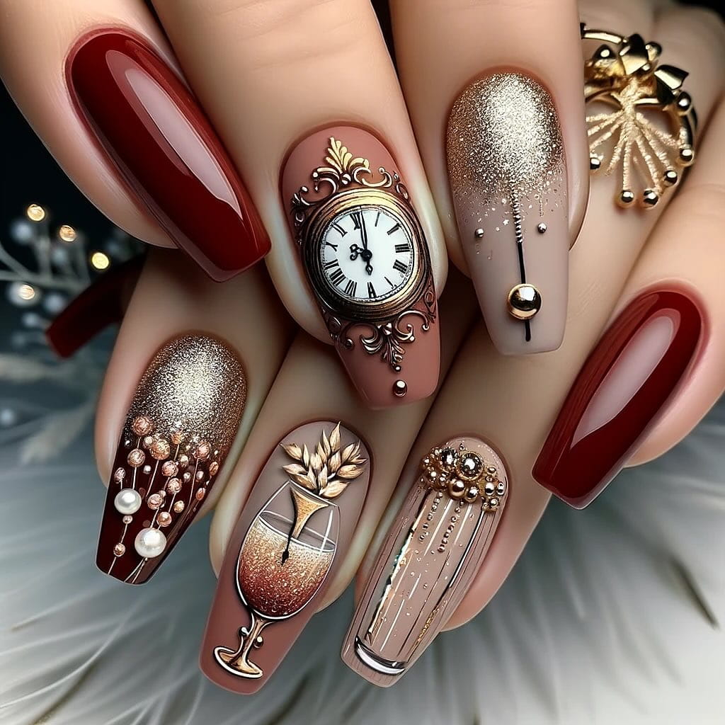 100+ Gorgeous Winter Nail Designs And Ideas images 84