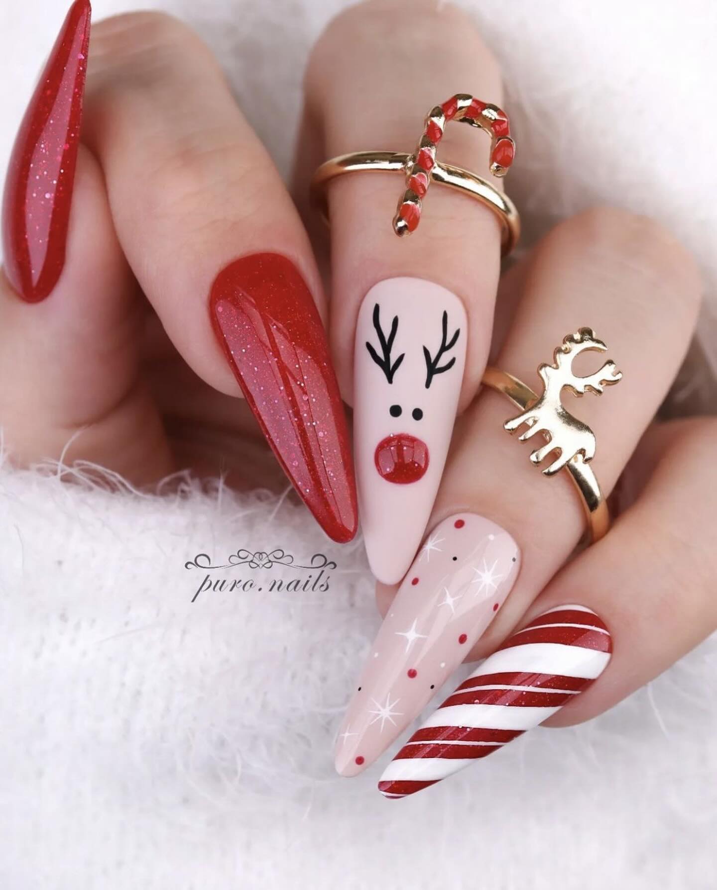 100+ Gorgeous Winter Nail Designs And Ideas images 87