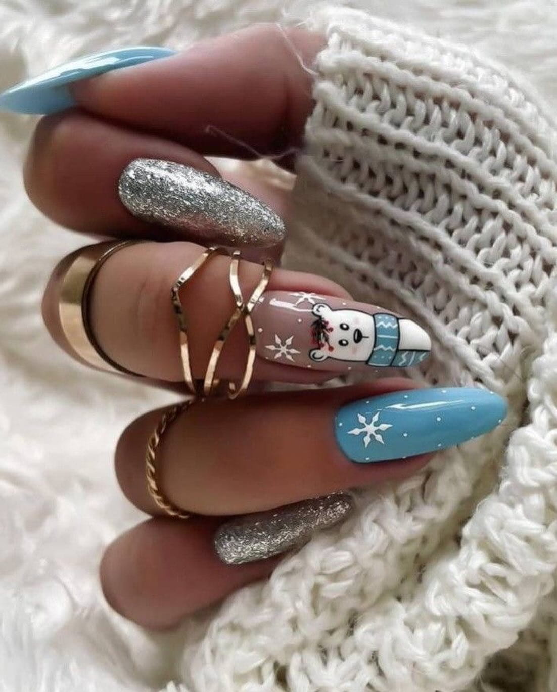 100+ Gorgeous Winter Nail Designs And Ideas images 88