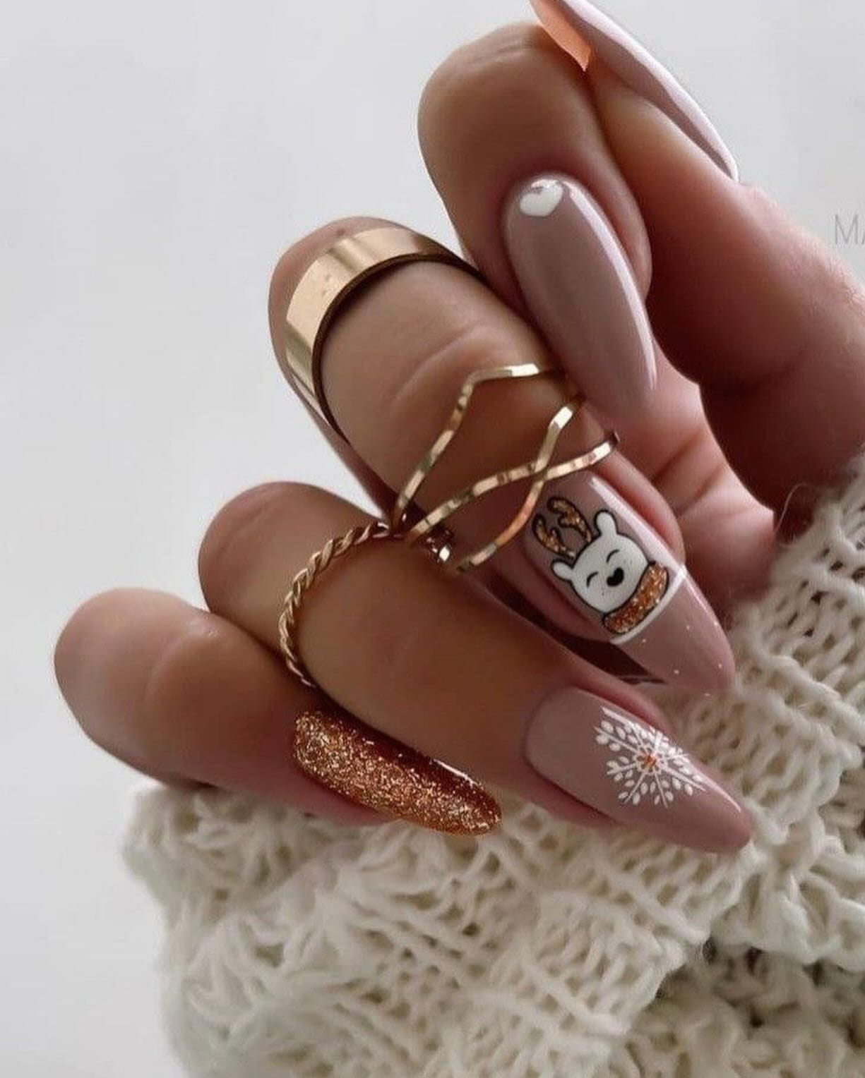 100+ Gorgeous Winter Nail Designs And Ideas images 90