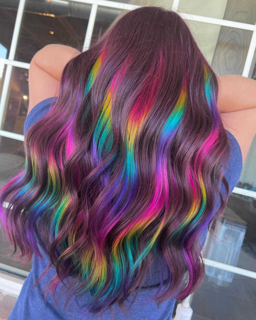 20+ Best Rainbow Hair Colors For Women 2024 images 5