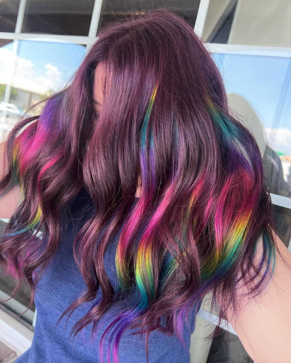 20+ Best Rainbow Hair Colors For Women 2024 images 8