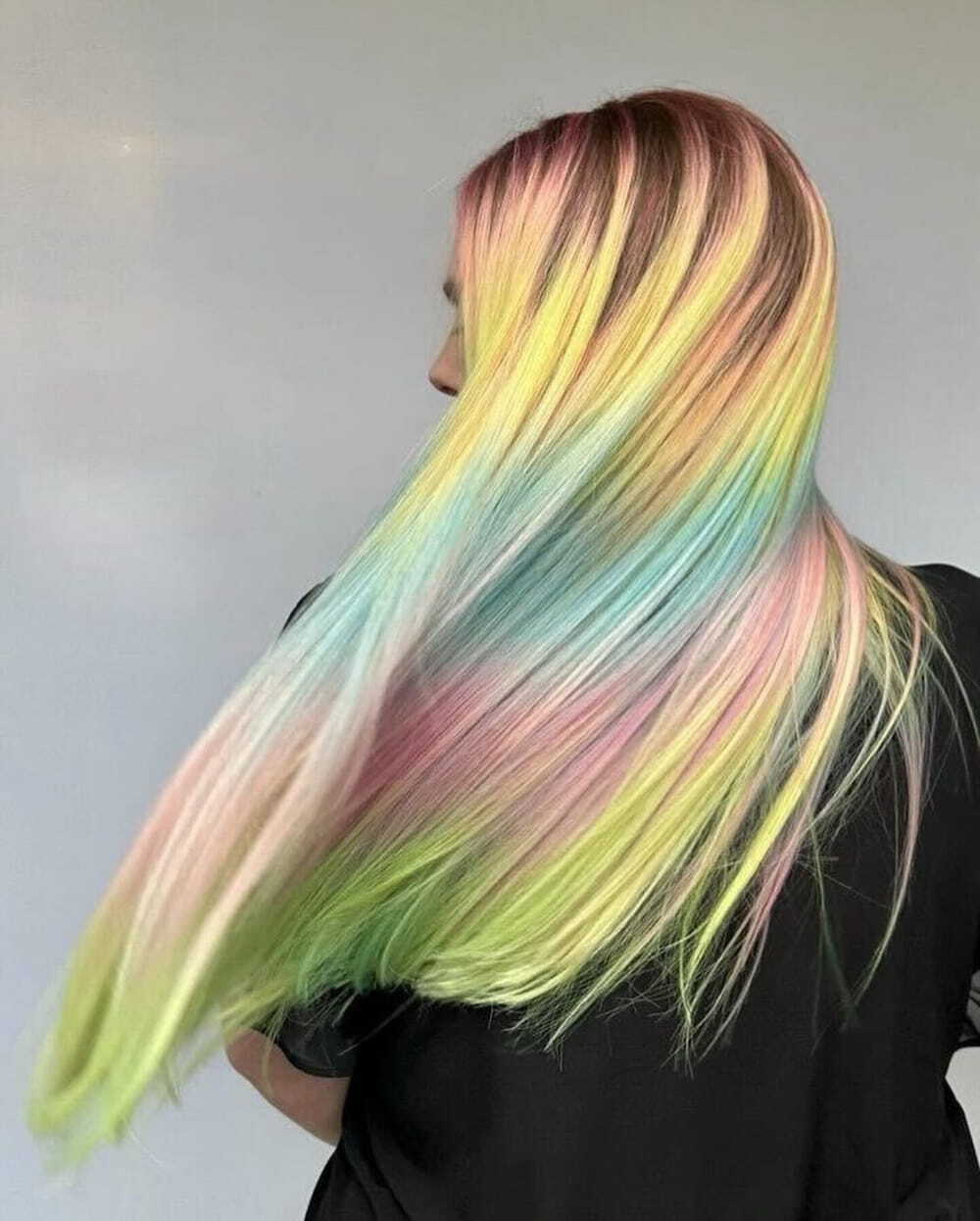 20+ Best Rainbow Hair Colors For Women 2024 images 9