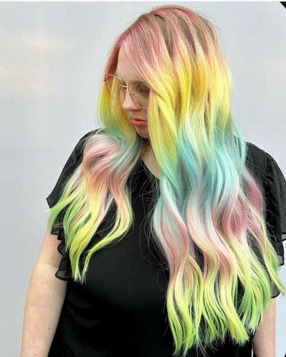 20+ Best Rainbow Hair Colors For Women 2024 images 10