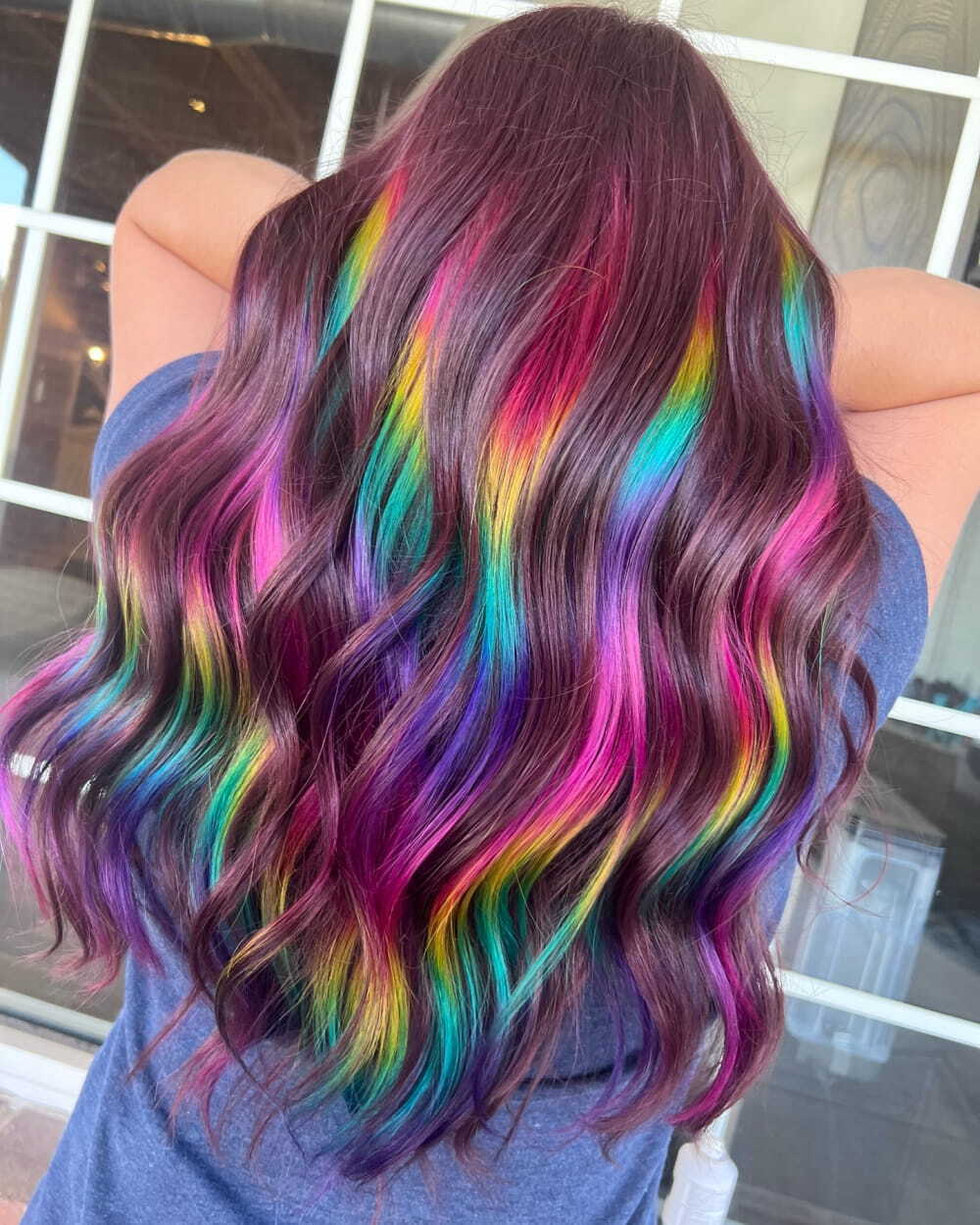 20+ Best Rainbow Hair Colors For Women 2024 images 13