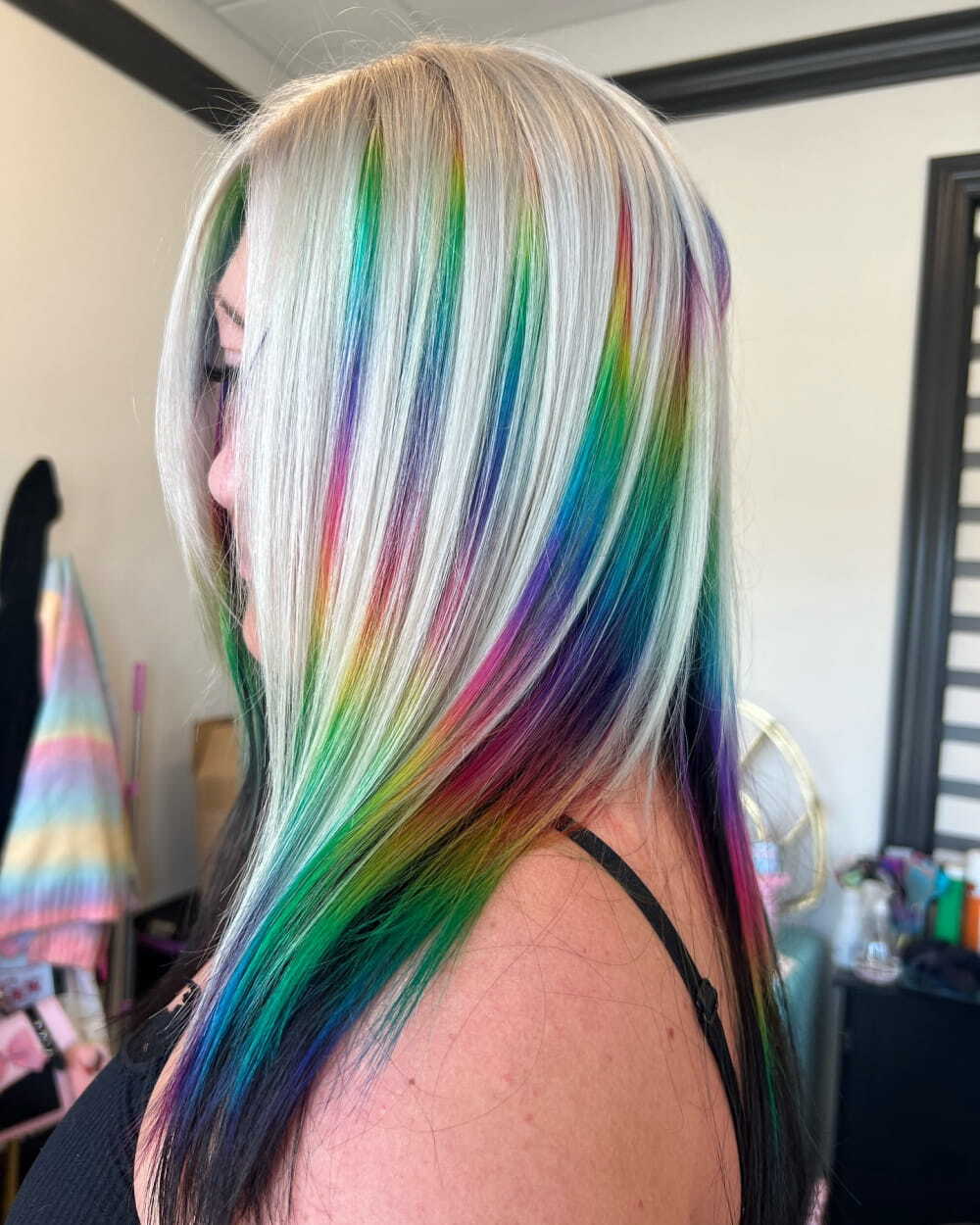 20+ Best Rainbow Hair Colors For Women 2024 images 17