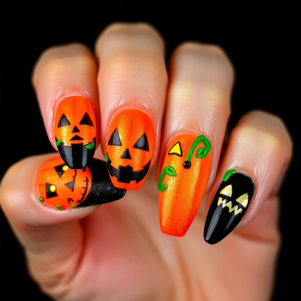 30+ Halloween Nail Arts And Halloween Nail Designs images 8