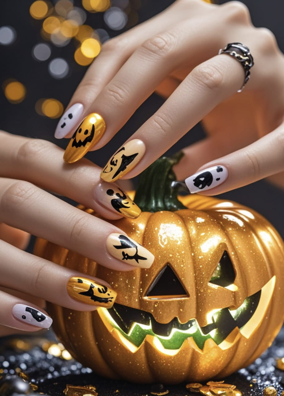 30+ Halloween Nail Arts And Halloween Nail Designs images 14