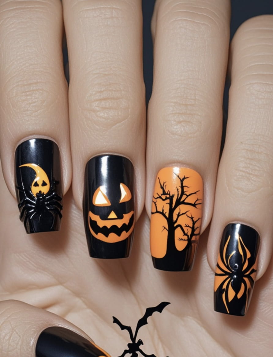 30+ Halloween Nail Arts And Halloween Nail Designs images 27