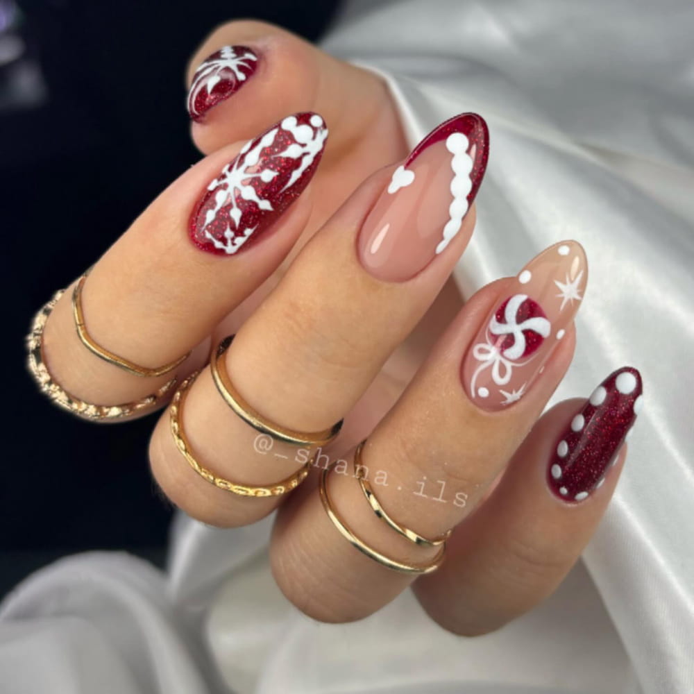 50+ Elegant And Simple Winter Nail Designs To Explore In 2024 | Trending Winter Nail Ideas images 2