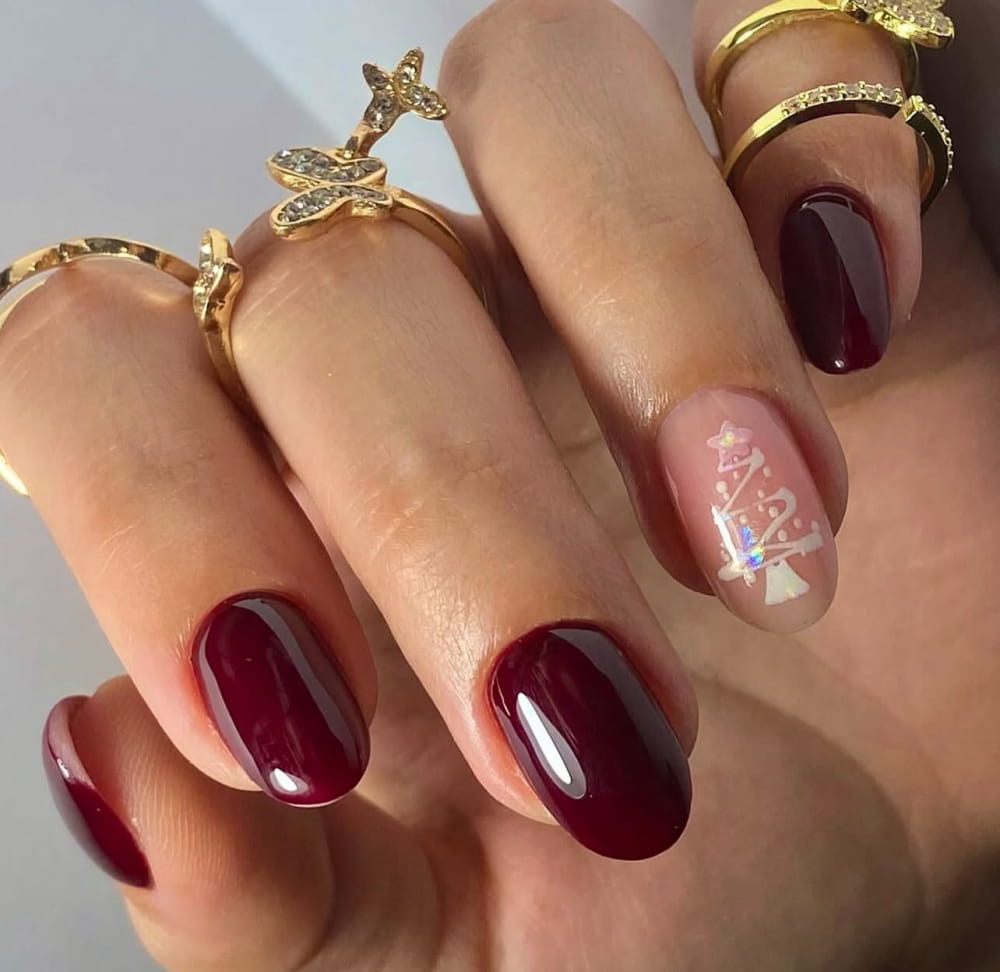 50+ Elegant And Simple Winter Nail Designs To Explore In 2024 | Trending Winter Nail Ideas images 22