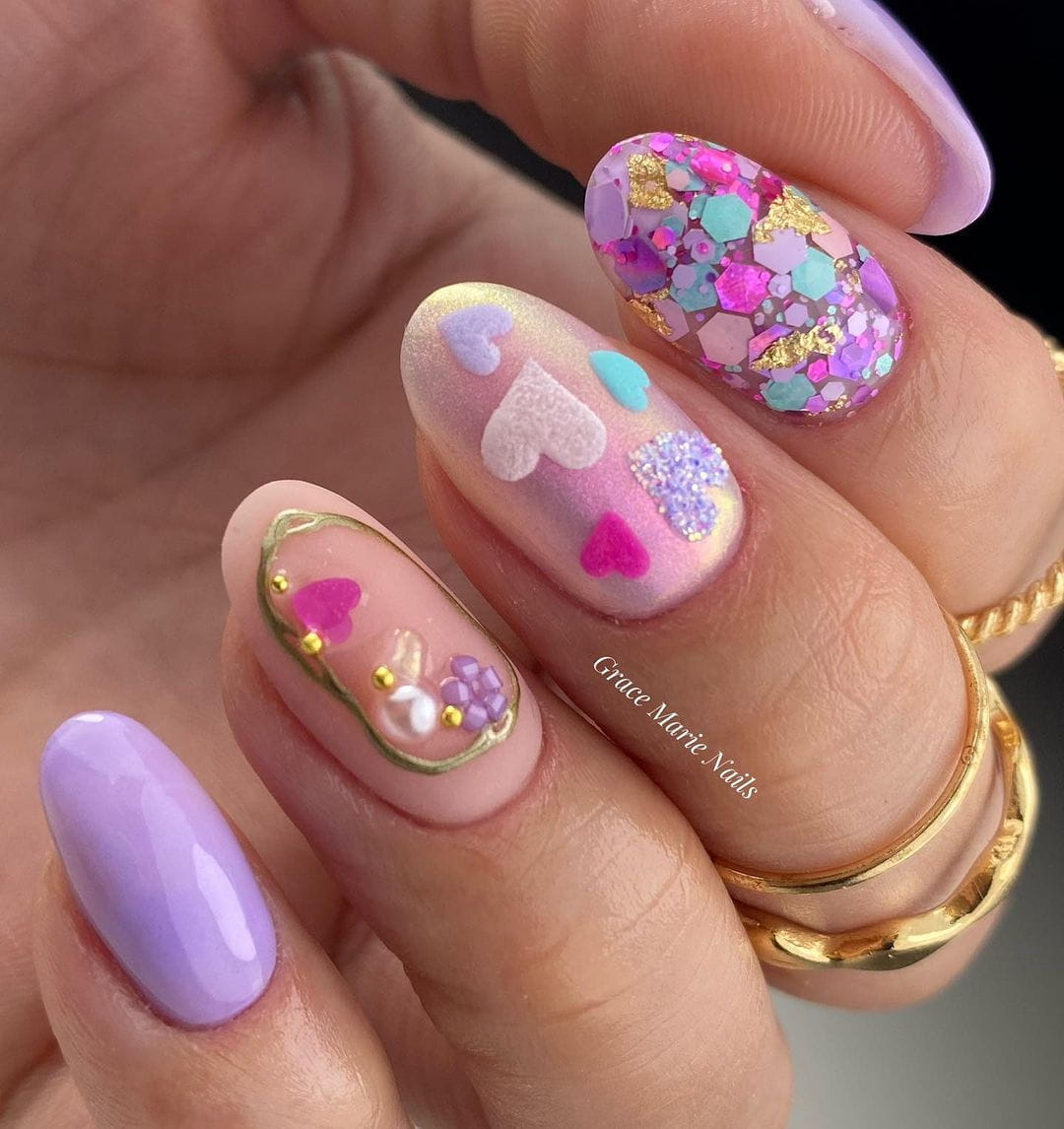 100 Of The Best Spring Inspired Nail Designs images 28