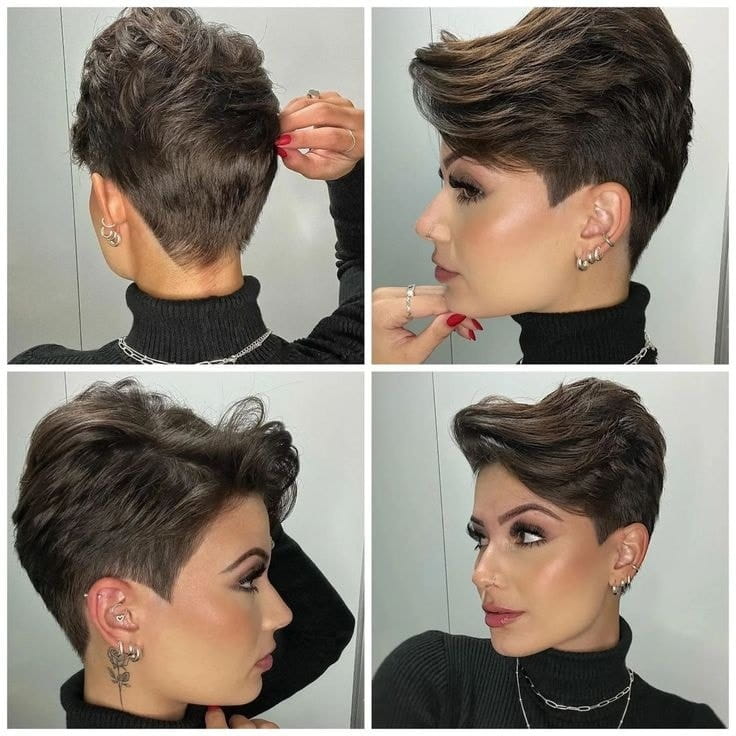 100+ Very Short Haircuts For 2024 - Really Cute Short Hair For Women images 61