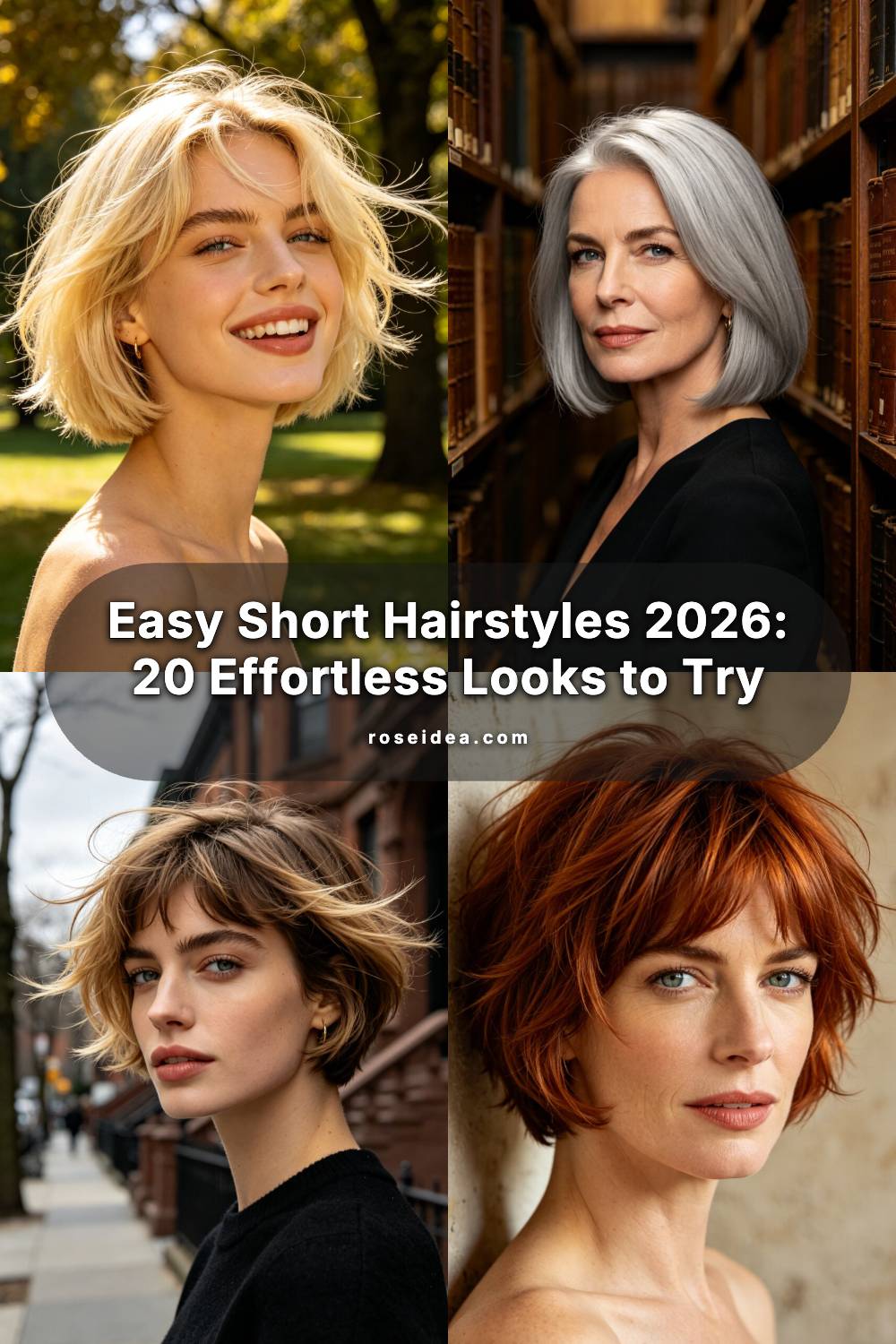 Easy Short Hairstyles 2026: 20 Low-Maintenance Looks to Try Pinterest cover image