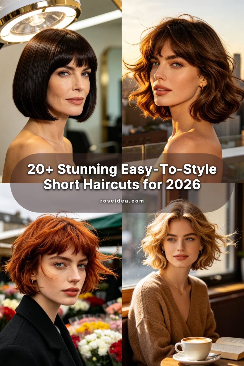 20+ Stunning Easy-To-Style Short Haircuts for 2026 Pinterest cover image