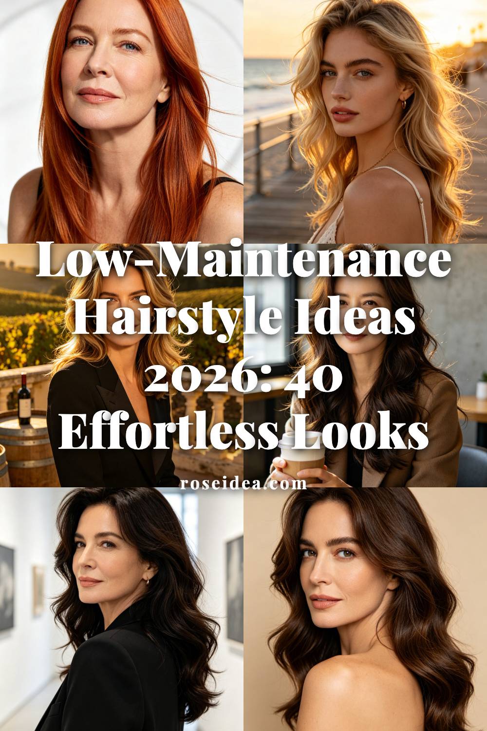 Low-Maintenance Hairstyle Ideas 2026: 40 Effortless Looks Pinterest cover image