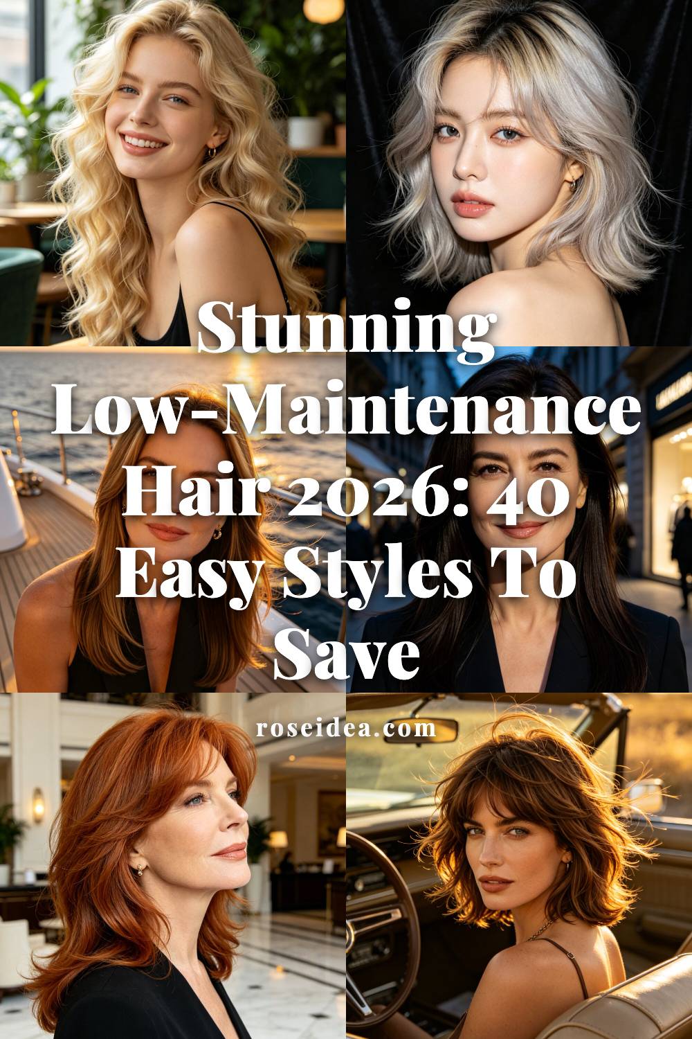 Stunning Low-Maintenance Hair 2026: 40 Easy Styles to Save Pinterest cover image