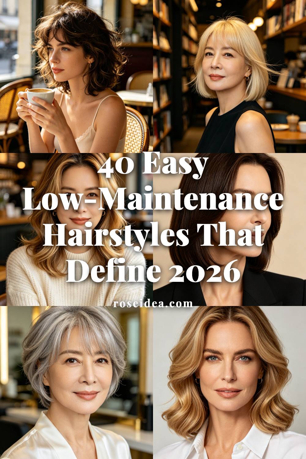 40 Easy Low-Maintenance Hairstyles That Define 2026 Pinterest cover image