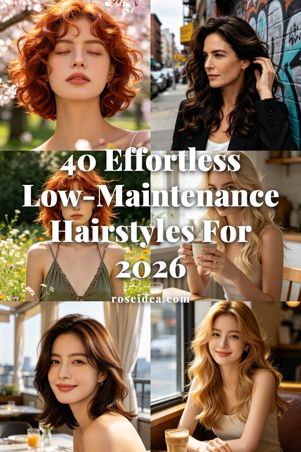 40 Effortless Low-Maintenance Hairstyles for 2026 Pinterest cover image