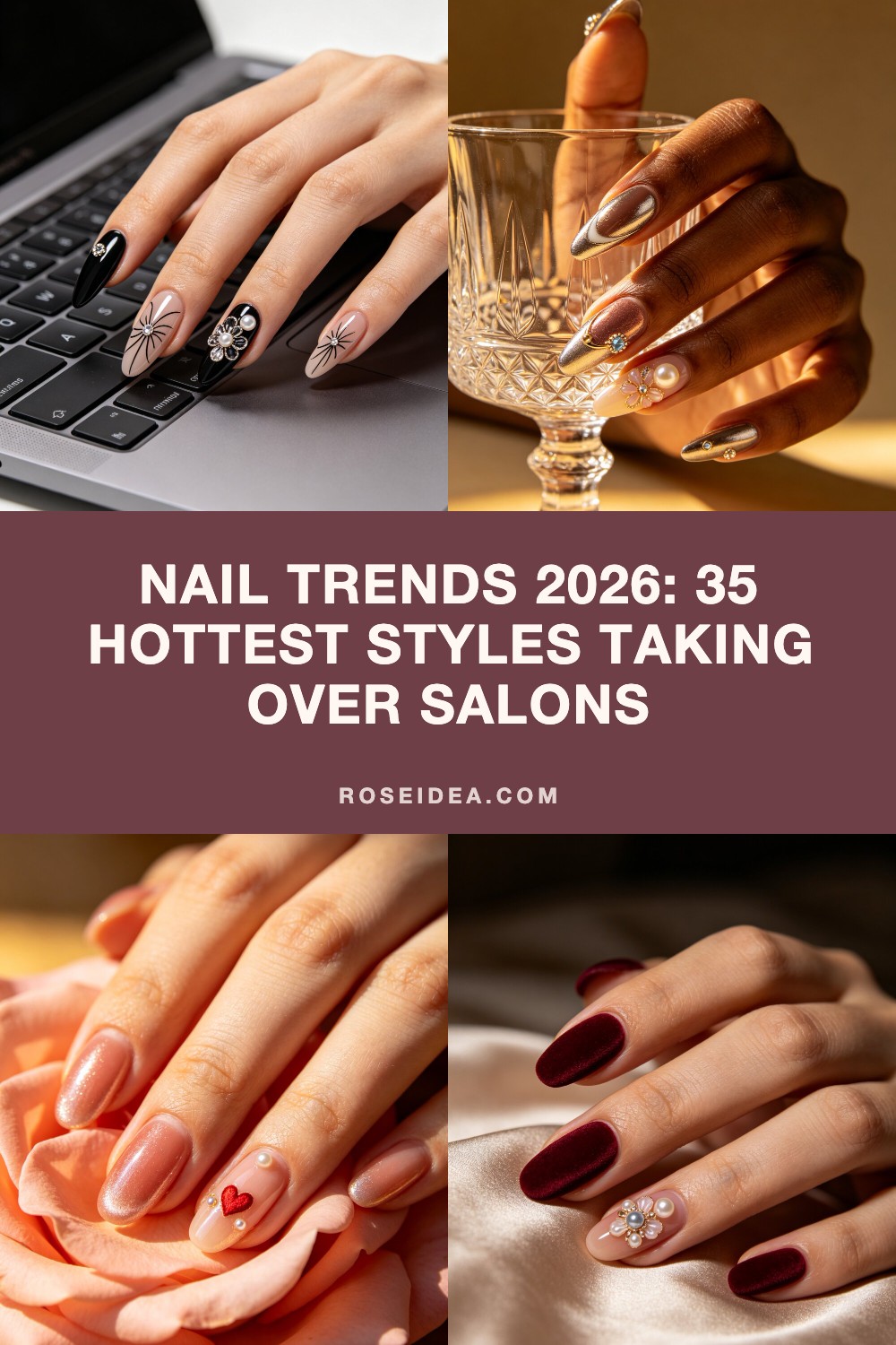 Nail Trends 2026: 35 Hottest Styles Taking Over Salons Pinterest cover image