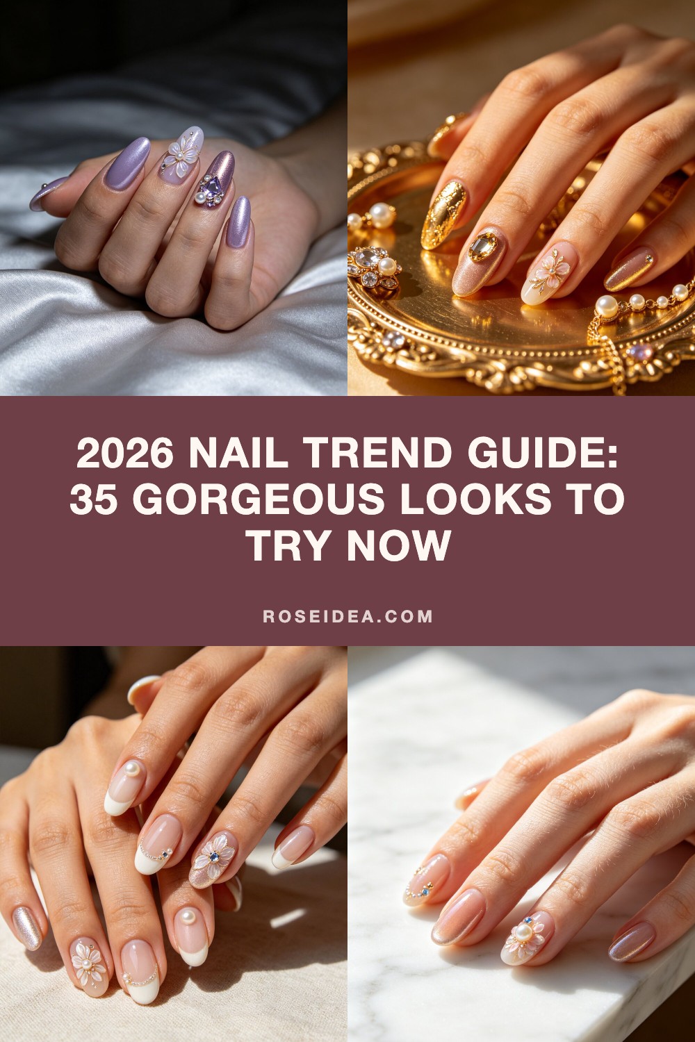 2026 Nail Trend Guide: 35 Gorgeous Looks to Try Now Pinterest cover image